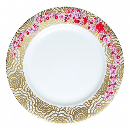 Постановочная тарелка - d. 27 CM Blumarine &quot;GOLDEN ROSES&quot;