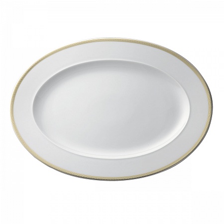 Овальное блюдо 40 см  MEANDRE D'OR - Rosenthal Versace