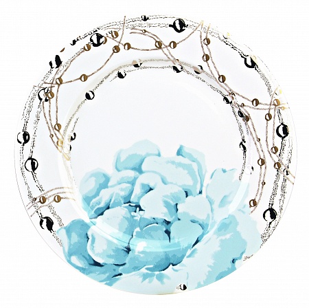 Сервировочное блюдо - d. 30 CM Blumarine &quot;PEONIA COLOR TURCHESE/TURQUOISE&quot;