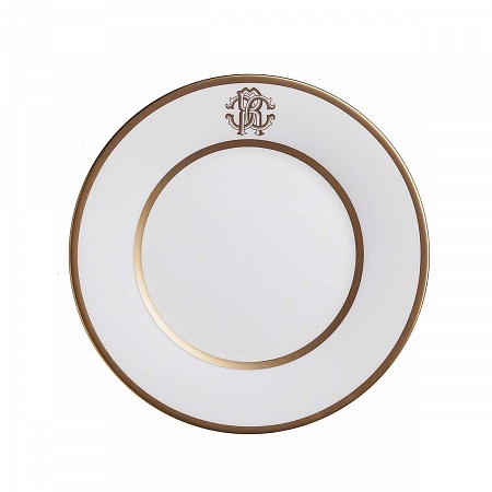 Круглое блюдо Roberto Cavalli Home -32 см SILK GOLD