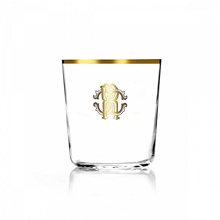 Стакан низкий, 440мл Roberto Cavalli Home MONOGRAMMA GOLD