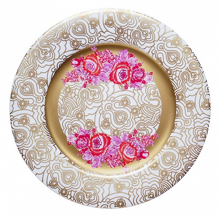 Сервировочное блюдо - d. 30 CM Blumarine &quot;GOLDEN ROSES&quot;