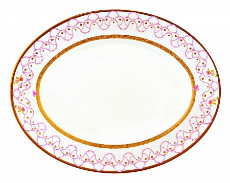 Селедочница - d. 23 cm Blumarine &quot;BRODERIE - RUBAN&quot;