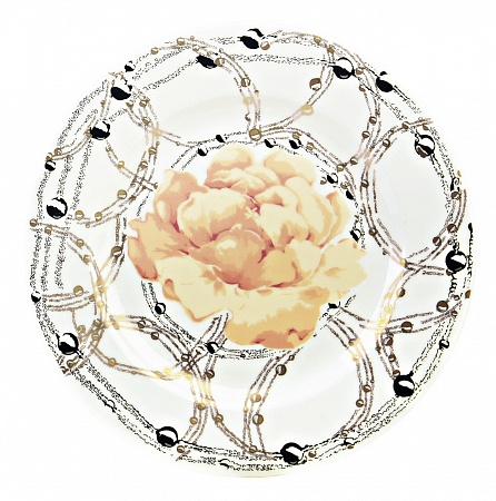 Десертная тарелка - d. 21 CM Blumarine &quot;PEONIA COLOR CHAMPAGNE&quot;