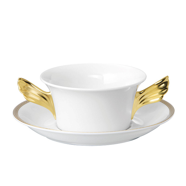 Бульонная пара  MEANDRE D'OR - Rosenthal Versace